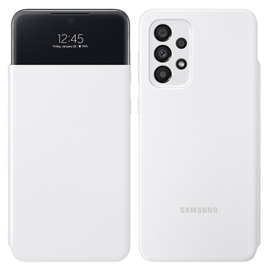 Θήκη Samsung EF-EA336PWE για A336 Galaxy A33 5G Flip Cover S-View White original