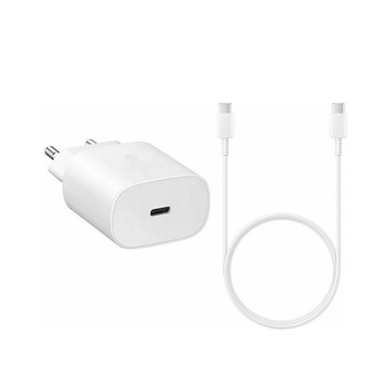Φορτιστής ταξιδίου Samsung EP-TA800EWE + EP-DA905BWE Type-C 3000mAh 25W White Original Bulk Φορτιστής ταξιδίου Samsung EP-TA800EWE + EP-DA905BWE Type-C 3000mAh 25W White Original Bulk