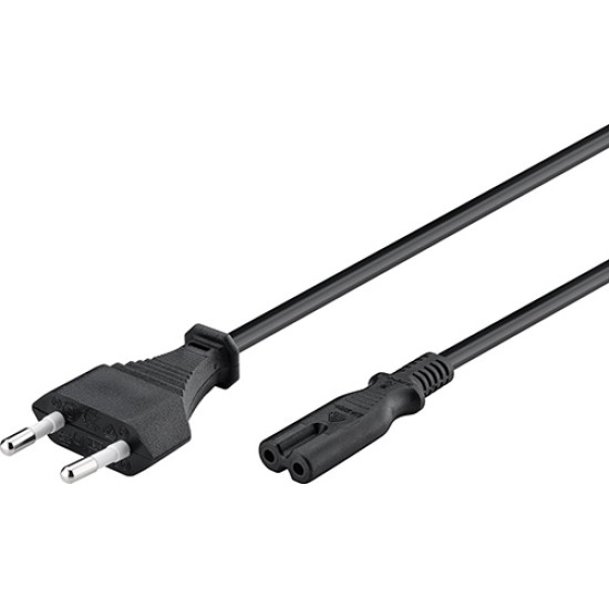 Καλώδιο Ρεύματος GooBay 50084 2x0.75 mm 1.5m Black