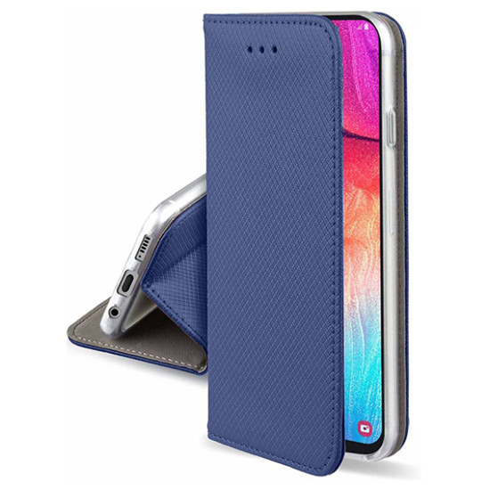 Θήκη OEM Smart Magnet για Apple iPhone 12, 12 Pro Flip Cover Navy Blue