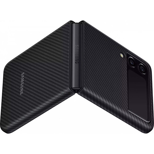 Θήκη Samsung EF-XF711SBE για F711 Galaxy Z Flip 3 Aramid Black Original