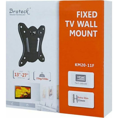 Βάση Τηλεόρασης Brateck KM20-11F για οθόνη 13''- 27'' έως 25kg Black