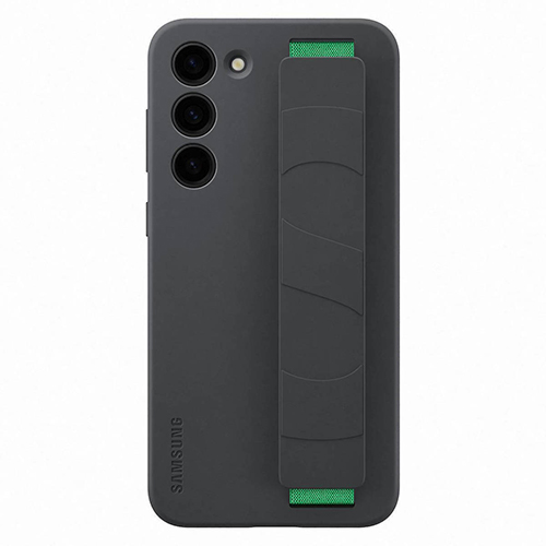 Θήκη Samsung EF-GS916TBE για S916 Galaxy S23 Plus Back Cover Silicone with Strap Black Original