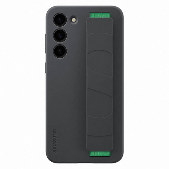 Θήκη Samsung EF-GS916TBE για S916 Galaxy S23 Plus Back Cover Silicone with Strap Black Original