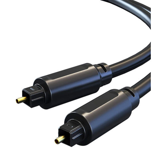 Καλώδιο Optical Audio Powertech CT-AV380 TOS male - TOS male gold plated OD 4.0mm 2m Black