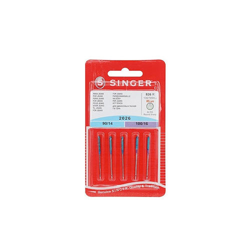 Βελόνες Ραπτομηχανής Singer για Τζιν 5τμχ 826 90/14 100/16