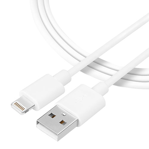 Data Cable Tactical 014 Lightning to USB 2.0 Smooth Thread Cable 1m White