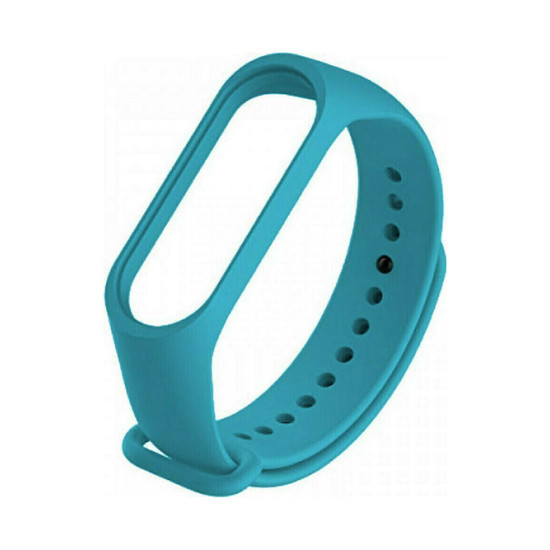 Xiaomi Mi Band 5 Strap Light Blue Λουράκι Σιλικόνης OEM
