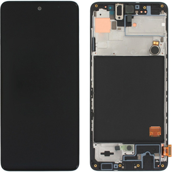 Original Οθόνη Samsung A516 Galaxy A51 5G Black & Μηχανισμός αφής GH82-23100A