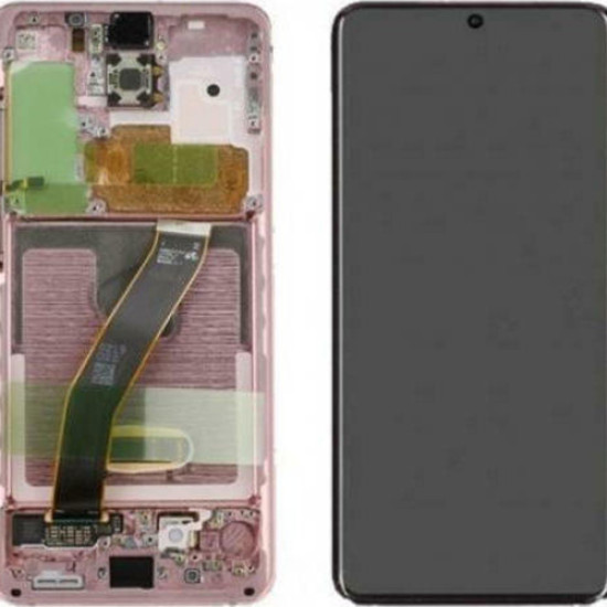 Original Οθόνη Samsung G781 Galaxy S20 FE Cloud Orange & Μηχανισμός αφής GH82-24214F
