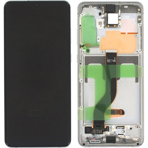 Original Οθόνη Samsung G985 Galaxy S20 Plus Cloud White & Μηχανισμός αφής GH82-22145B