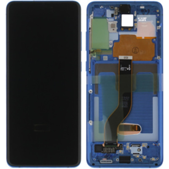 Original Οθόνη Samsung G985 Galaxy S20 Plus Aura Blue & Μηχανισμός αφής GH82-22134B
