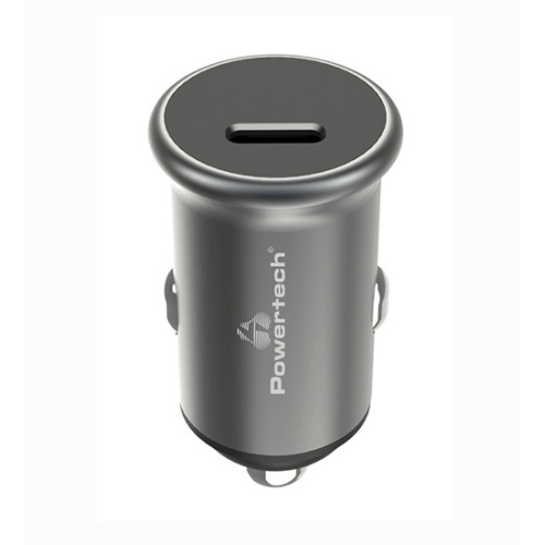 Φορτιστής Αυτοκινήτου Αντάπτορας Powertech PT-1147 1x USB ,1x Type-C 30W Gray