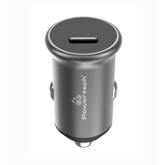 Φορτιστής Αυτοκινήτου Αντάπτορας Powertech PT-1147 1x USB ,1x Type-C 30W Gray