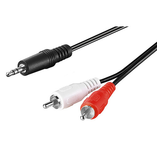 Καλώδιο ήχου Goobay 51648 3.5mm male to 2x RCA male 1m Black Καλώδιο ήχου Goobay 51648 3.5mm male to 2x RCA male 1m Black