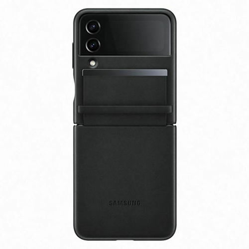 Θήκη Samsung EF-VF721LBE για F721 Galaxy Z Flip 4 Silicone Cover Flap Leather Cover Black Original Θήκη Samsung EF-VF721LBE για F721 Galaxy Z Flip 4 Silicone Cover Flap Leather Cover Black Original