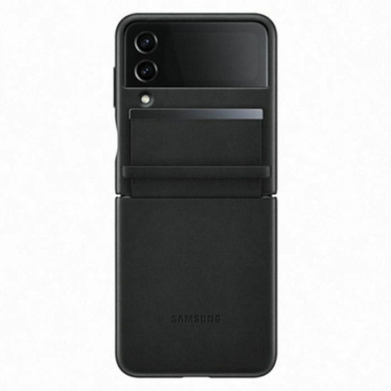 Θήκη Samsung EF-VF721LBE για F721 Galaxy Z Flip 4 Silicone Cover Flap Leather Cover Black Original Θήκη Samsung EF-VF721LBE για F721 Galaxy Z Flip 4 Silicone Cover Flap Leather Cover Black Original