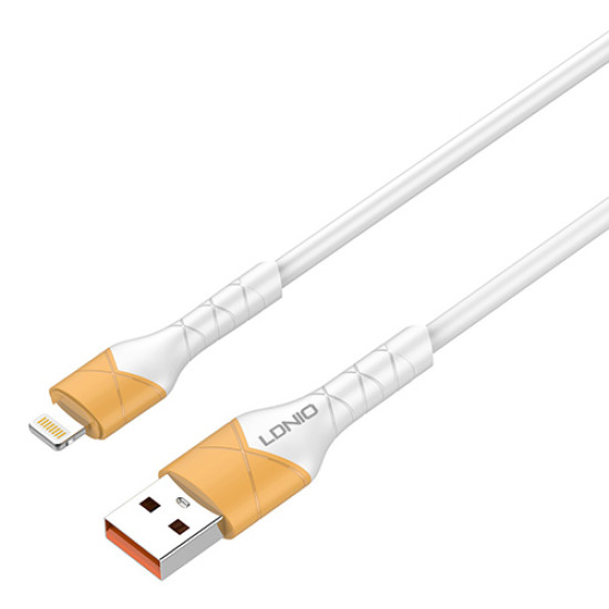 Data cable Ldnio LS802 USB-A to Lightning Cable 2m 30W White