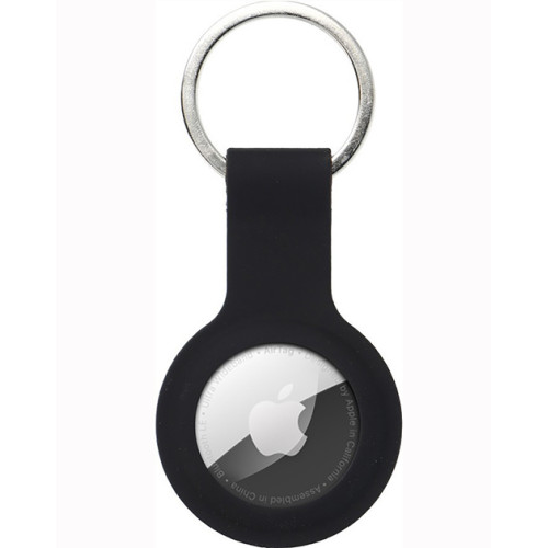 Θήκη Μπρελόκ Σιλικόνης για Apple AirTag Black Θήκη Μπρελόκ Σιλικόνης για Apple AirTag Black