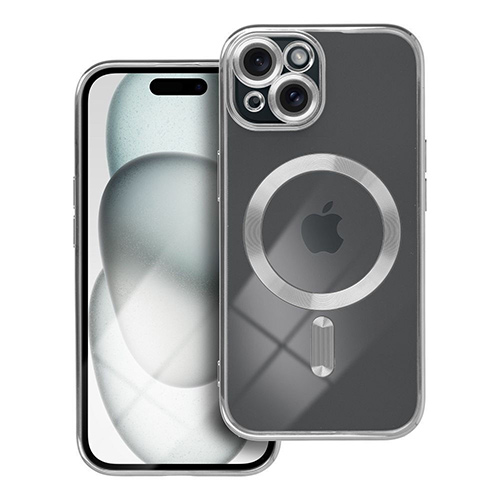 Θήκη OEM Electro Magsafe για Apple iPhone 15 Back Cover Silver