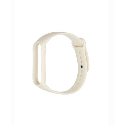 Xiaomi Mi Band 5 Strap White/Sand Λουράκι Σιλικόνης OEM