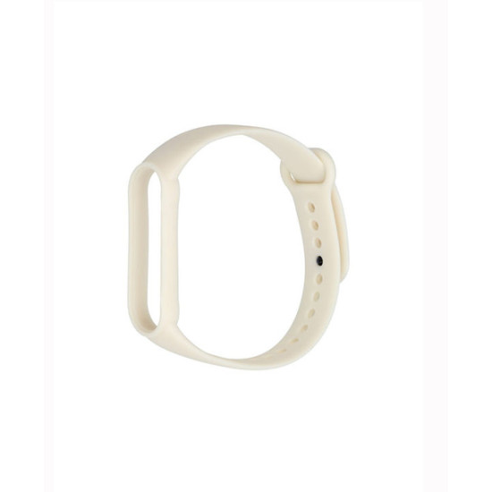 Xiaomi Mi Band 5 Strap White/Sand Λουράκι Σιλικόνης OEM