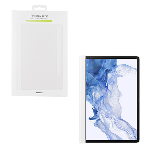 Θήκη Tablet Samsung EF-ZX800PWE για Galaxy Tab S7+/S7 Flip cover Note View White Original Bulk