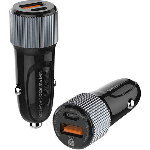 Φορτιστής Αυτοκινήτου Ldnio LC510Q USB-A + USB-C 38W Black
