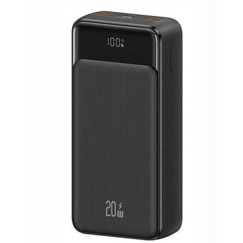 Power Bank Usams CD201 30000mAh με Θύρες 2x Usb-A & Usb-C 20W Black