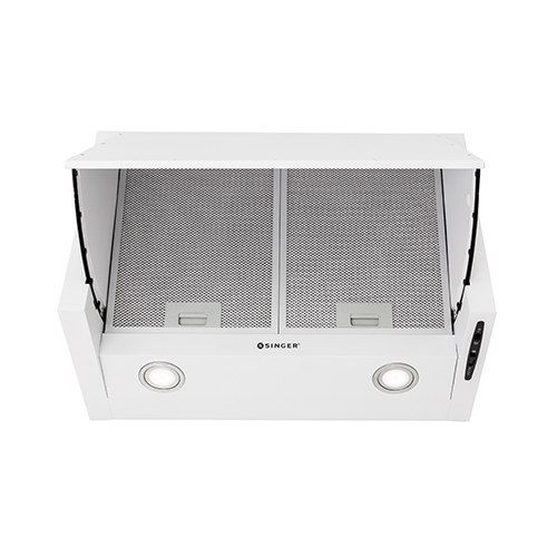 Απορροφητήρας Singer 601 Built-In Πτυσσόμενος 60cm White (Ελληνικής αντι/πειας)