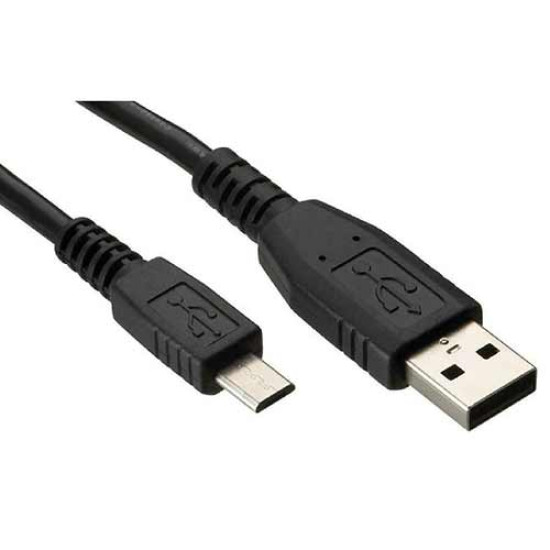 Data cable Powertech CAB-U129 Micro USB to USB 2.0 1,5m Black