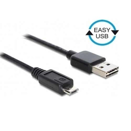 Data cable Powertech CAB-U063 Micro USB to USB 2.0 3m Black