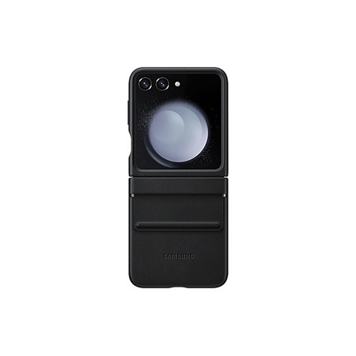 Θήκη Samsung EF-VF731PBE για F731 Galaxy Z Flip 5 Silicone Cover Flap Leather Black Original
