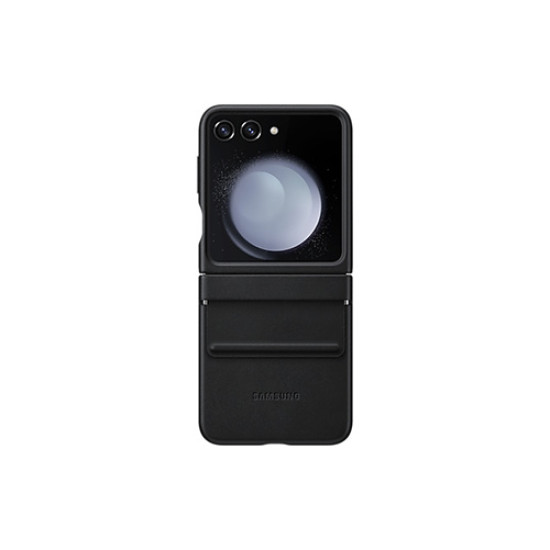 Θήκη Samsung EF-VF731PBE για F731 Galaxy Z Flip 5 Silicone Cover Flap Leather Black Original