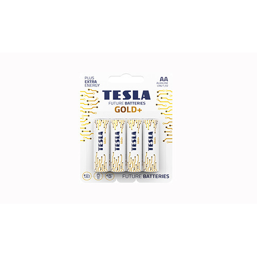 Μπαταρία Αλκαλική Tesla Gold+ AA 1.5V Gold (4τεμ)