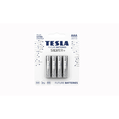 Μπαταρία Αλκαλική Tesla LR03 AAA 1.5V Silver (4τεμ)