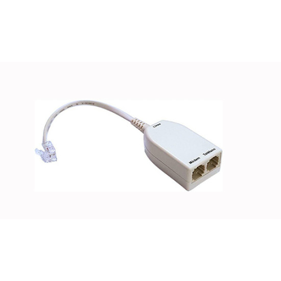 Αντάπτορας Powertech ADSL-05 Splitter Με Φίλτρο Beige