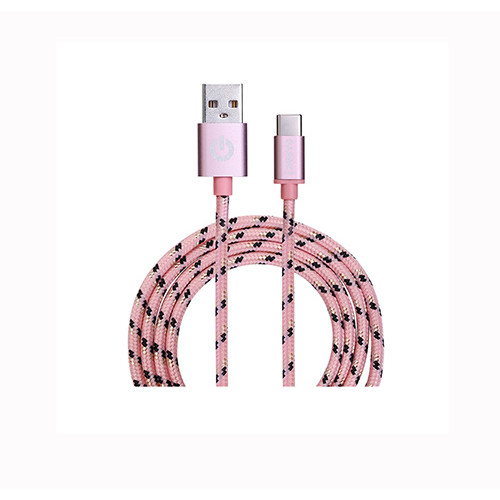 Data cable Garbot GARC-05-10193 Braided USB-C to USB 2.0 1m Pink Data cable Garbot GARC-05-10193 Braided USB-C to USB 2.0 1m Pink
