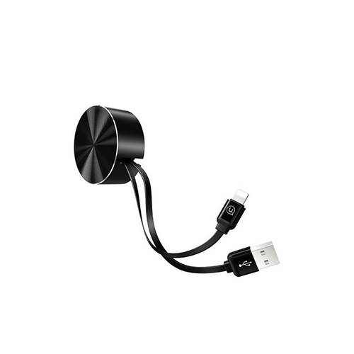 Data cable USAMS US-SJ150 Retractable Lightning - USB/A 1M Black