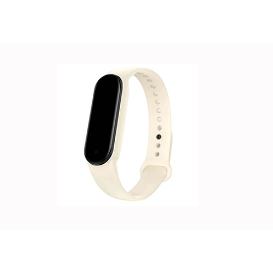 Xiaomi Mi Band 5 Strap Cream Λουράκι Σιλικόνης OEM