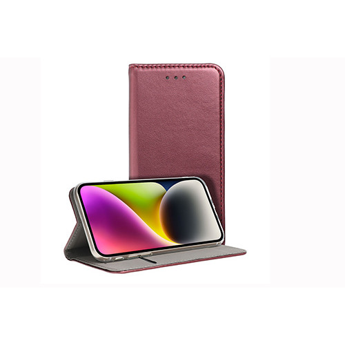 Θήκη OEM Smart Magnet για Samsung A15 Flip Cover Βurgundy