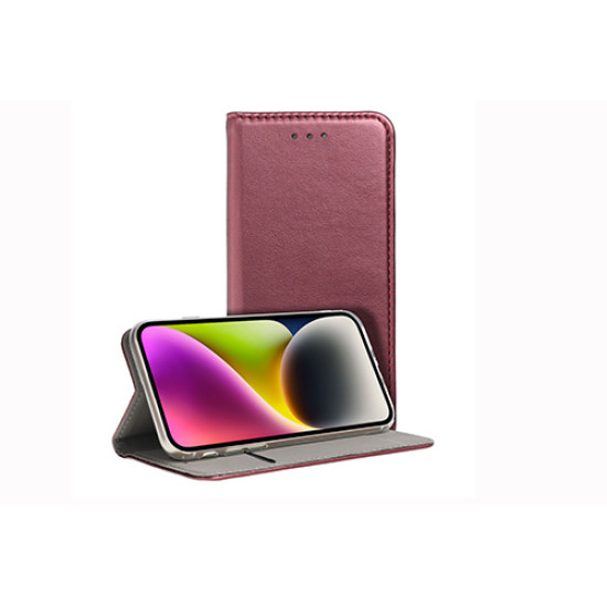Θήκη OEM Smart Magnet για Samsung A25 Flip Cover Βurgundy
