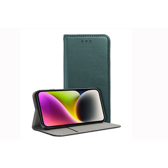 Θήκη OEM Smart Magnet για Samsung S24 Flip Cover Dark Green
