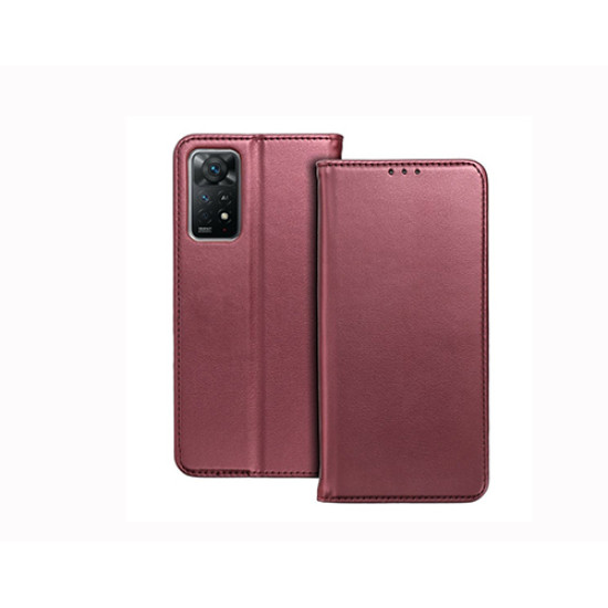 Θήκη OEM Smart Magnet για Redmi Note 13 4G Flip Cover Burgundy