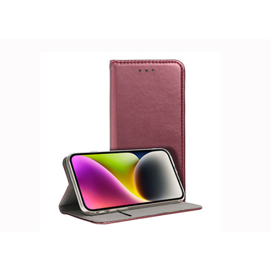 Θήκη OEM Smart Magnet για Samsung A17 Flip Cover Burgundy