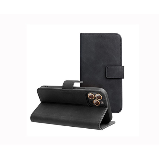 Θήκη Forcell Tender Book για Apple iPhone 17 Pro Flip Cover Black