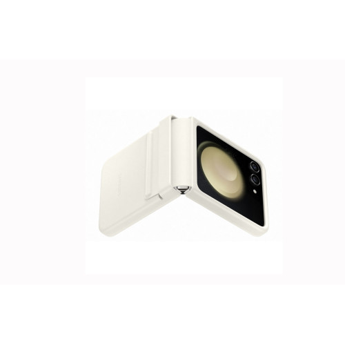 Θήκη Samsung EF-VF731PUE για F731 Galaxy Z Flip 5 Flip Cover Flap Leather Cream Original