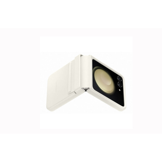 Θήκη Samsung EF-VF731PUE για F731 Galaxy Z Flip 5 Flip Cover Flap Leather Cream Original