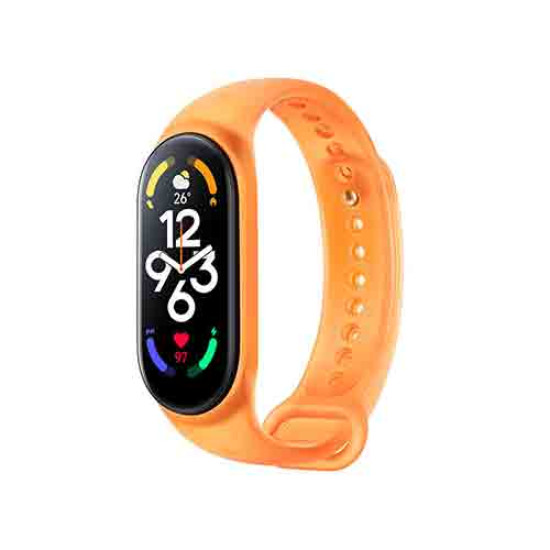 Xiaomi Smart Band 7 Strap Λουράκι Σιλικόνης Neon Orange Original
