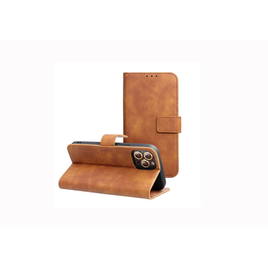 Θήκη Forcell Tender για Xiaomi Redmi 15 Flip Cover Brown
